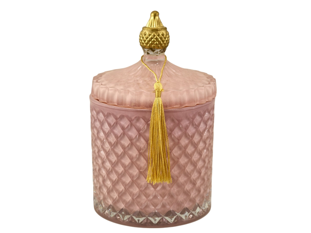 Candela diamond oro 10,5xh.17,5cm cipria