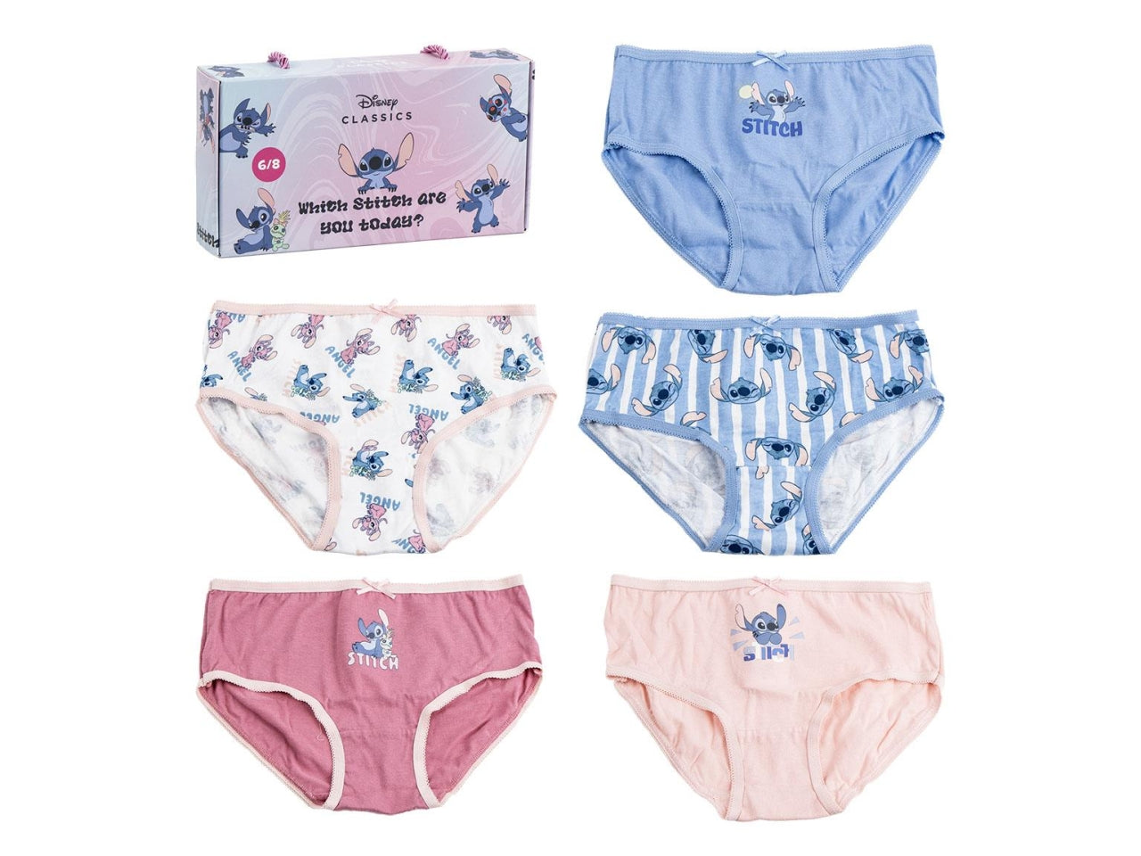 Stitch set 5 slip  8-10 anni