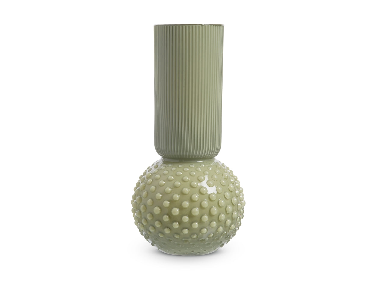 Vaso nayla h.40x d.19 cm oliva basic