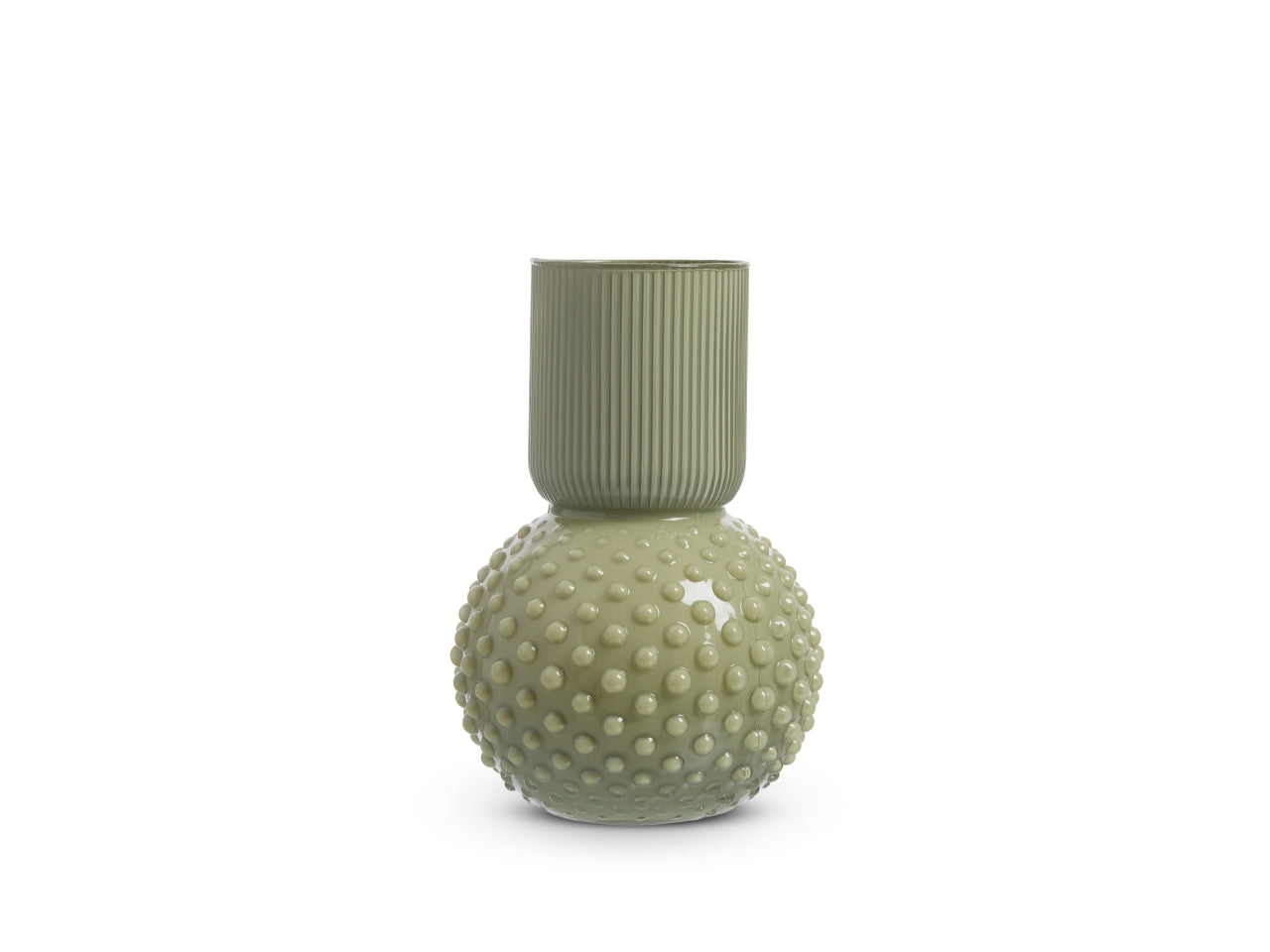 Vaso nayla h.30x d.19 cm oliva basic