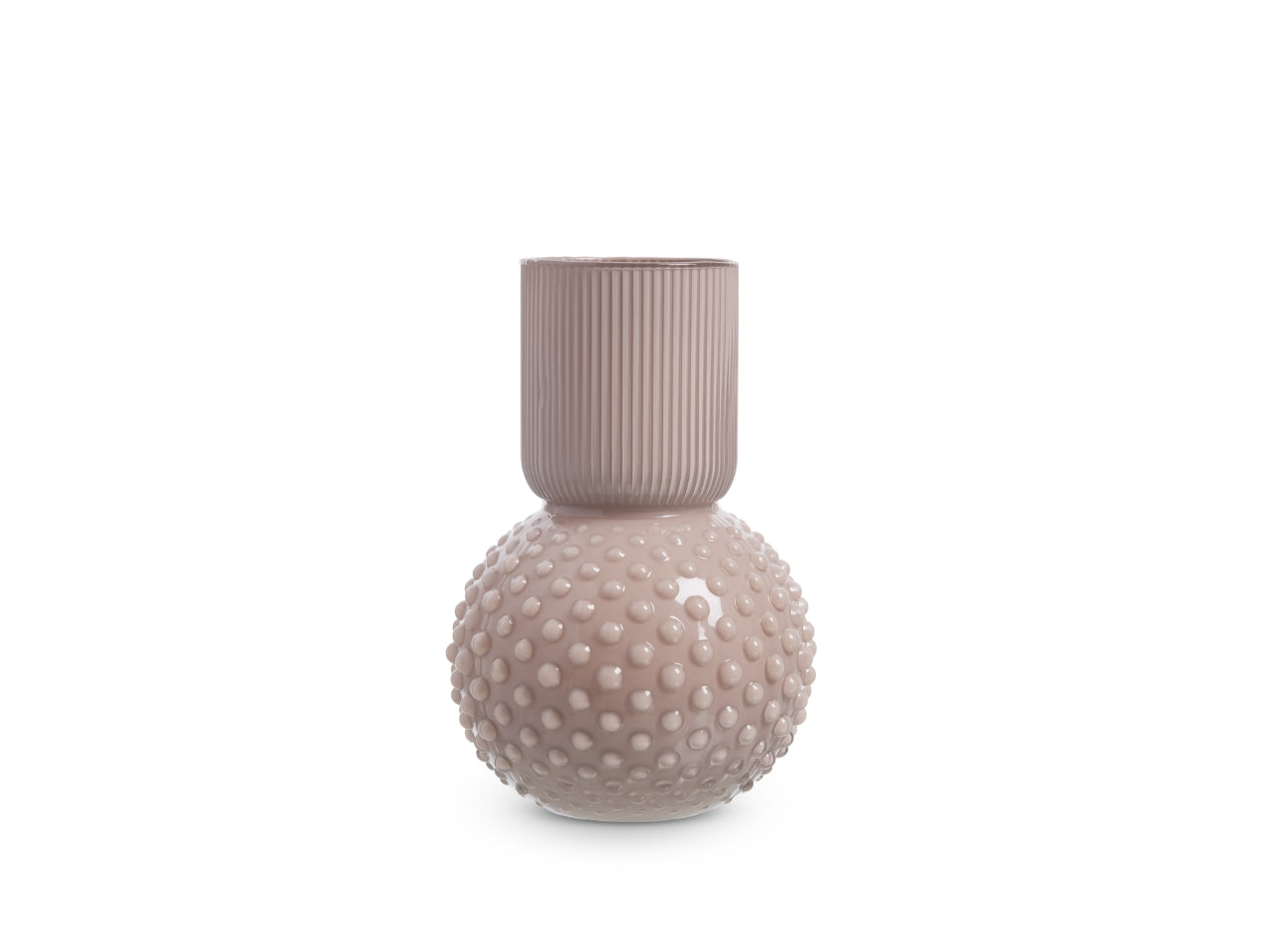 Vaso nayla h.30x d.19 cm rosato basic