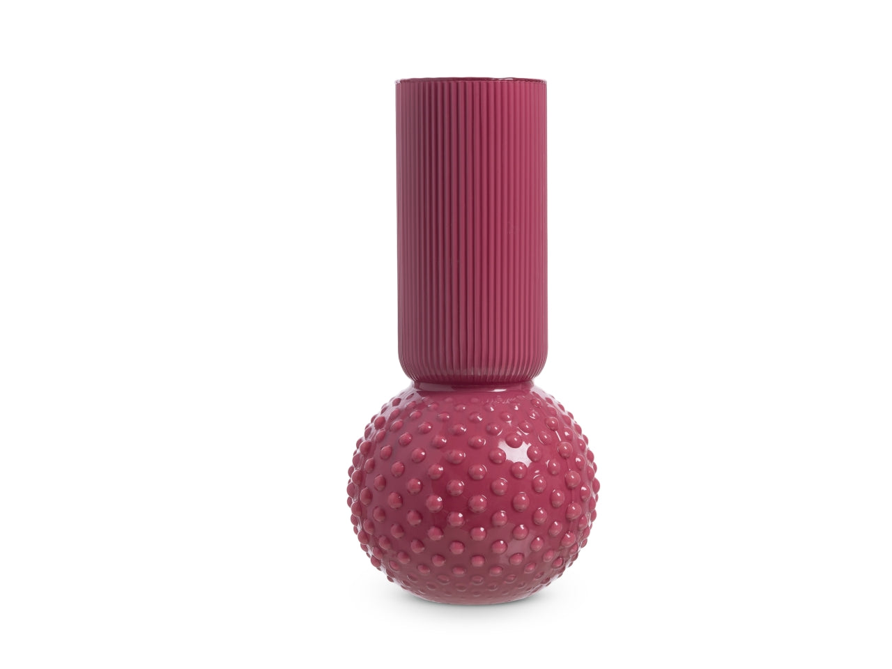 Vaso nayla h.40x d.19 cm magenta basic