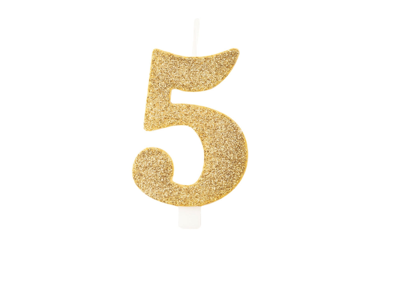Candelina bio glitter n 5  cm 9,5 oro