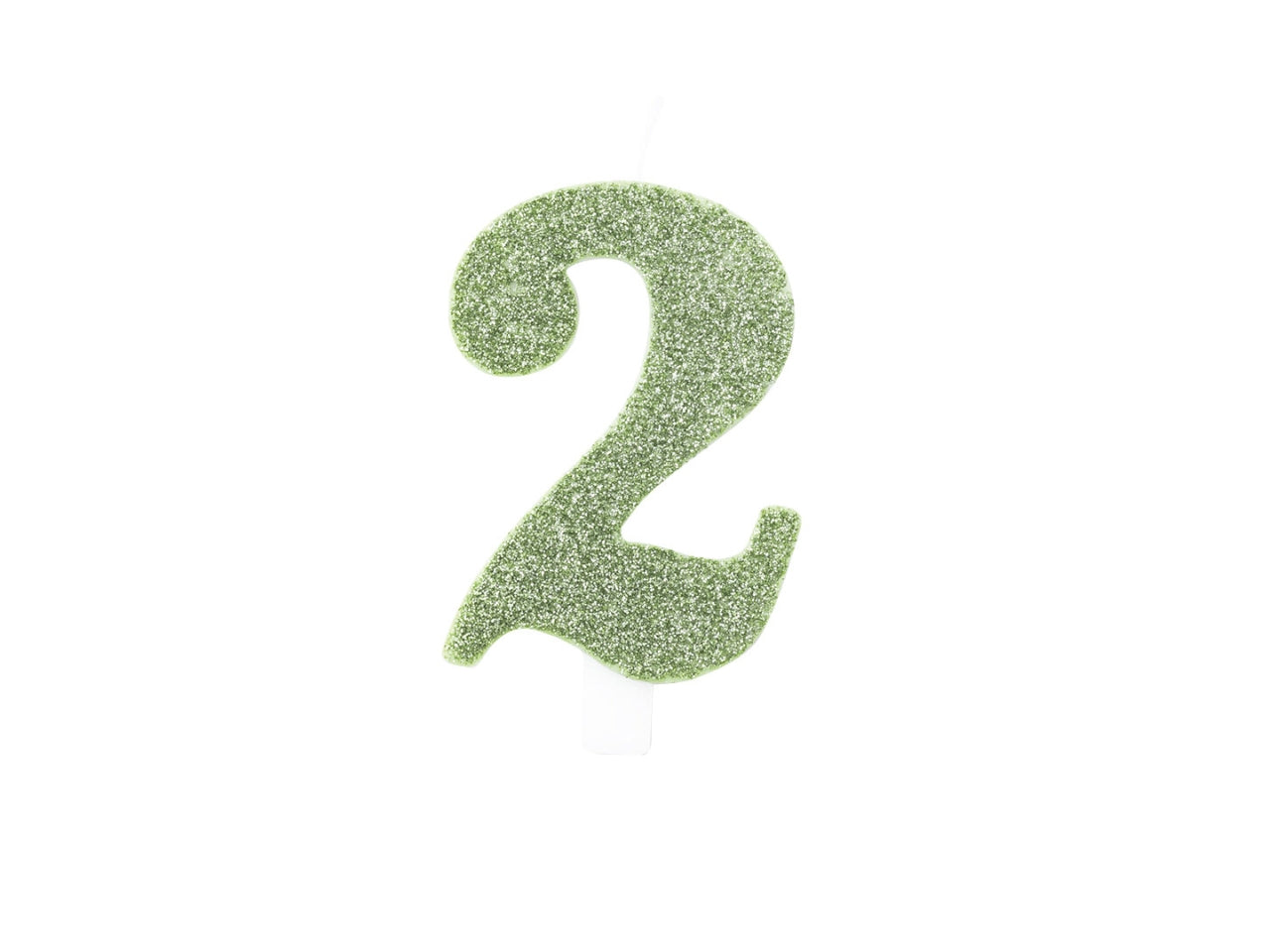 Candelina bio glitter 9,5cm n.2 salvia