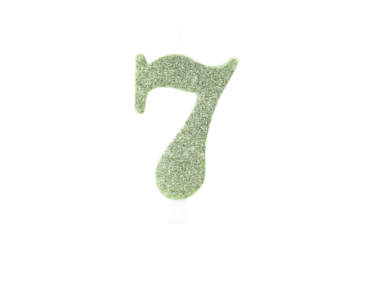 Candelina bio glitter n 7 cm 9,5 salvia