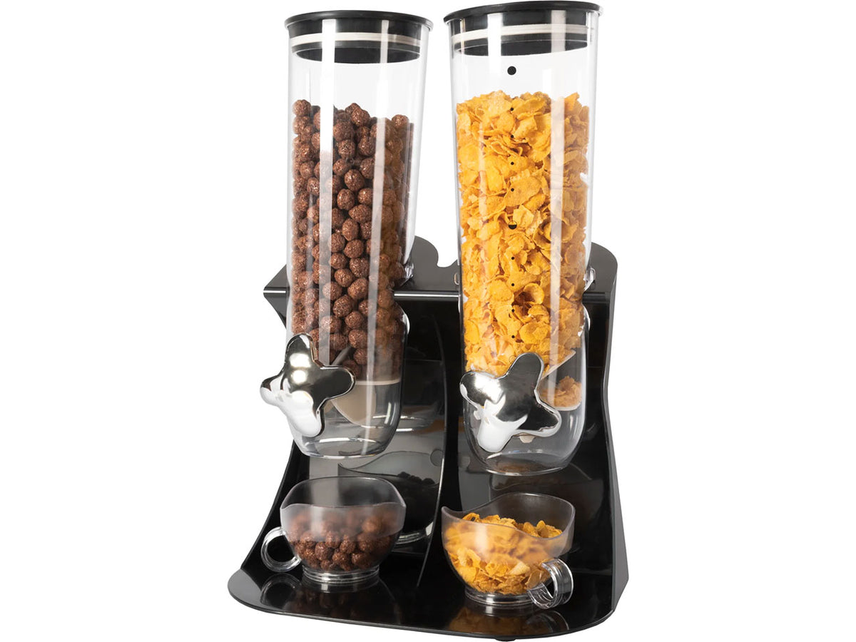 Dispenser cereali 2 pezzi con tazze da 1,5lt con 2 tazze assortiti