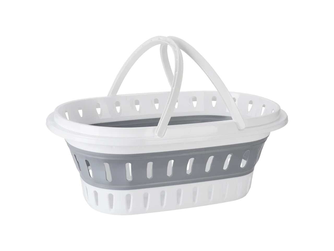 Cesta per bucato richiudibile con manici 25lt in colori assortiti