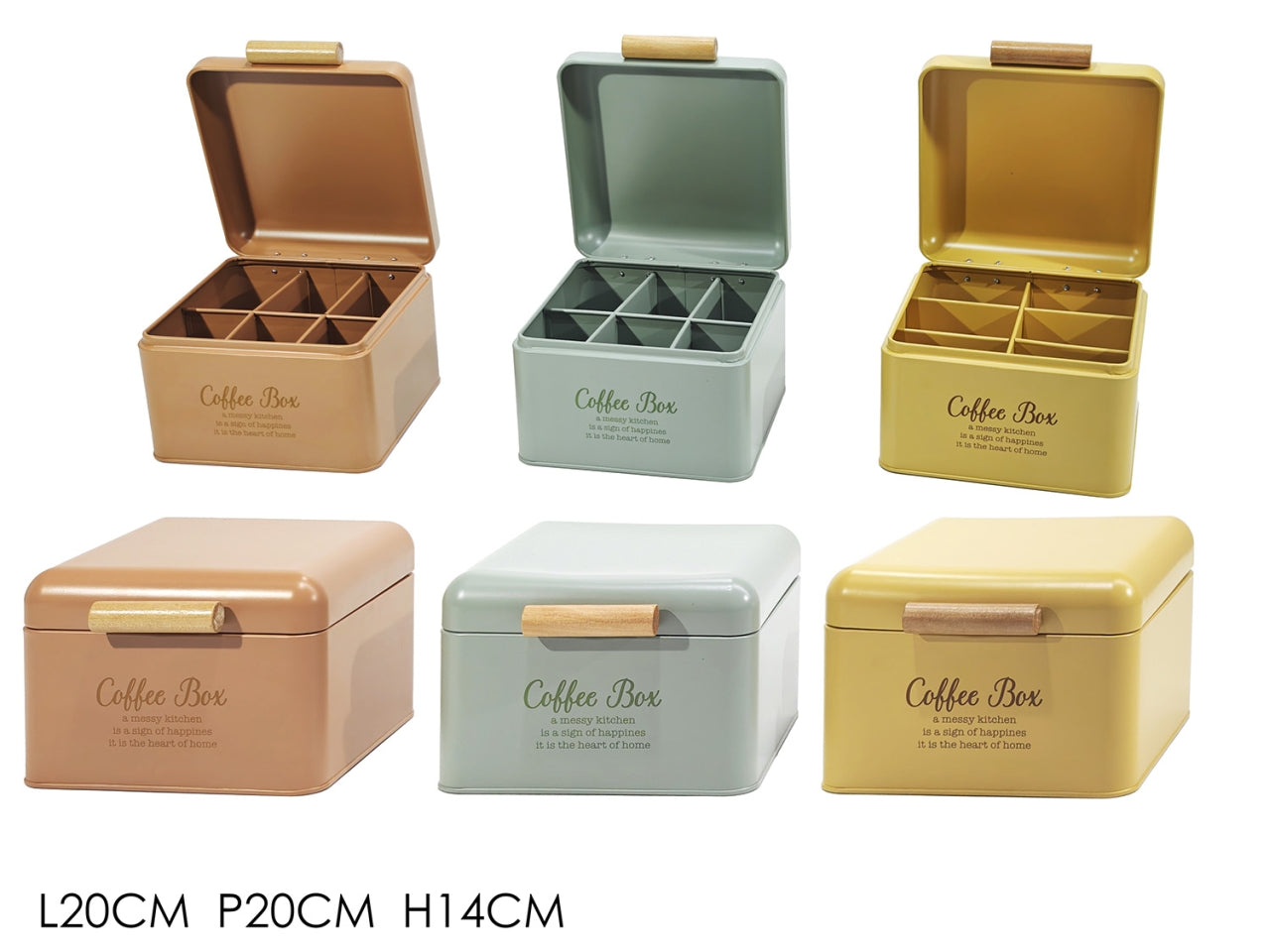 Porta cialde/capsule 20x20xh14cm  colori assortiti