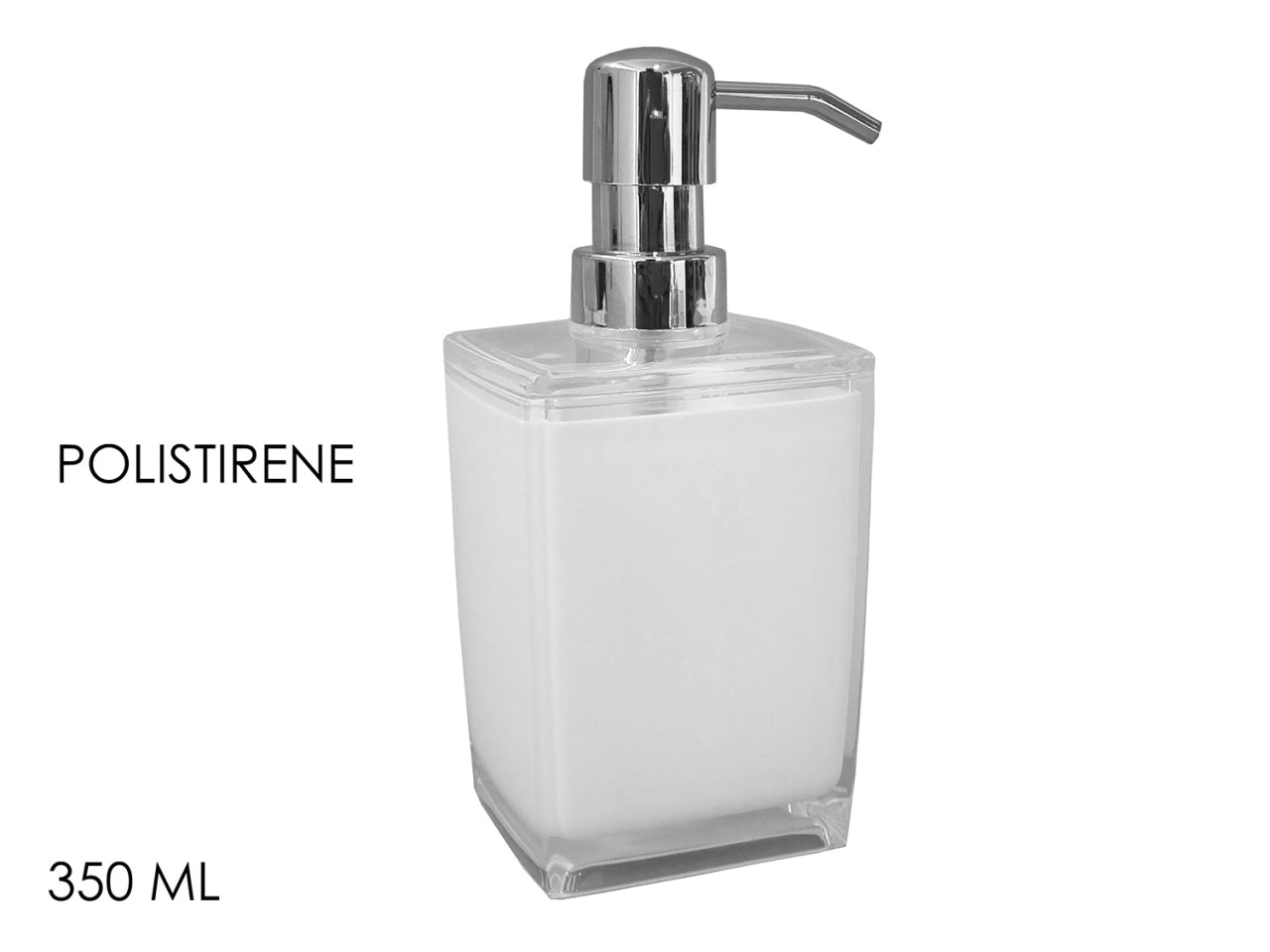Portasapone 350ml di colore bianco