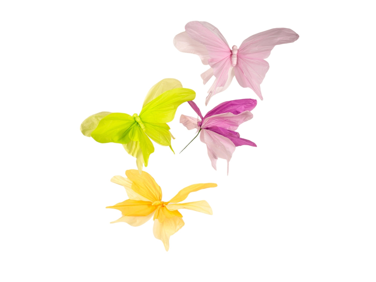 Farfalla in carta cm70x40 in colori assortiti