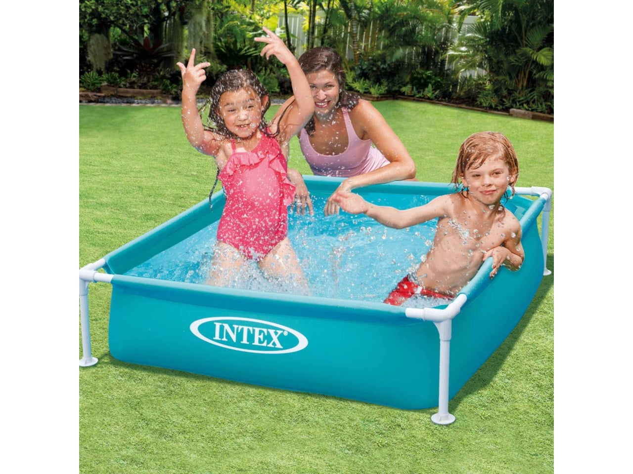 Piscina mini frame blu cm122x122x30