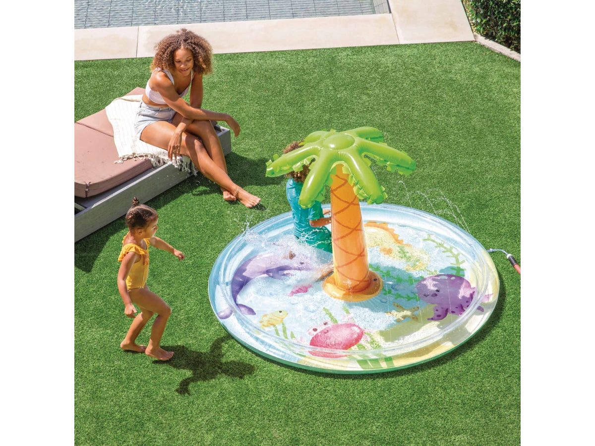 Piscina palma con spruzzo cm 173x104