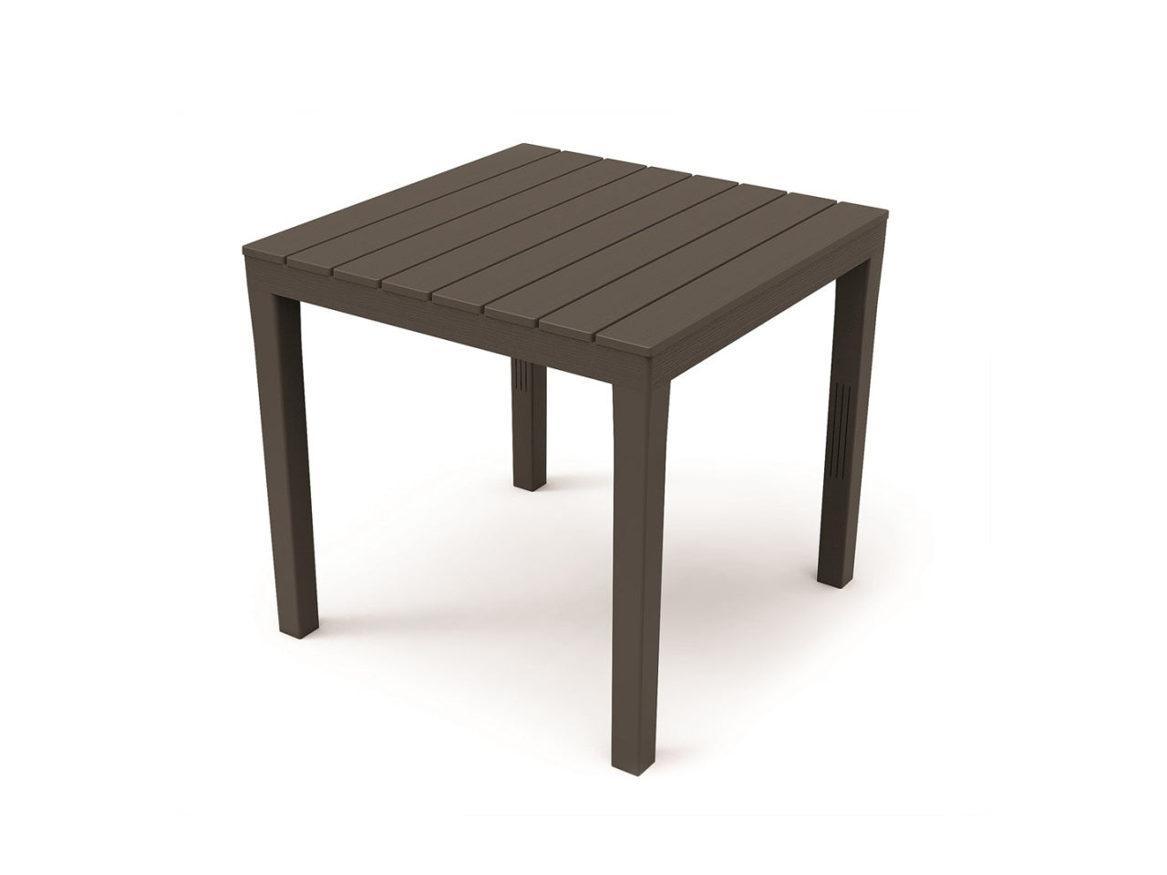 Tavolo in plp quadrato bali antracite 78x78x73cm