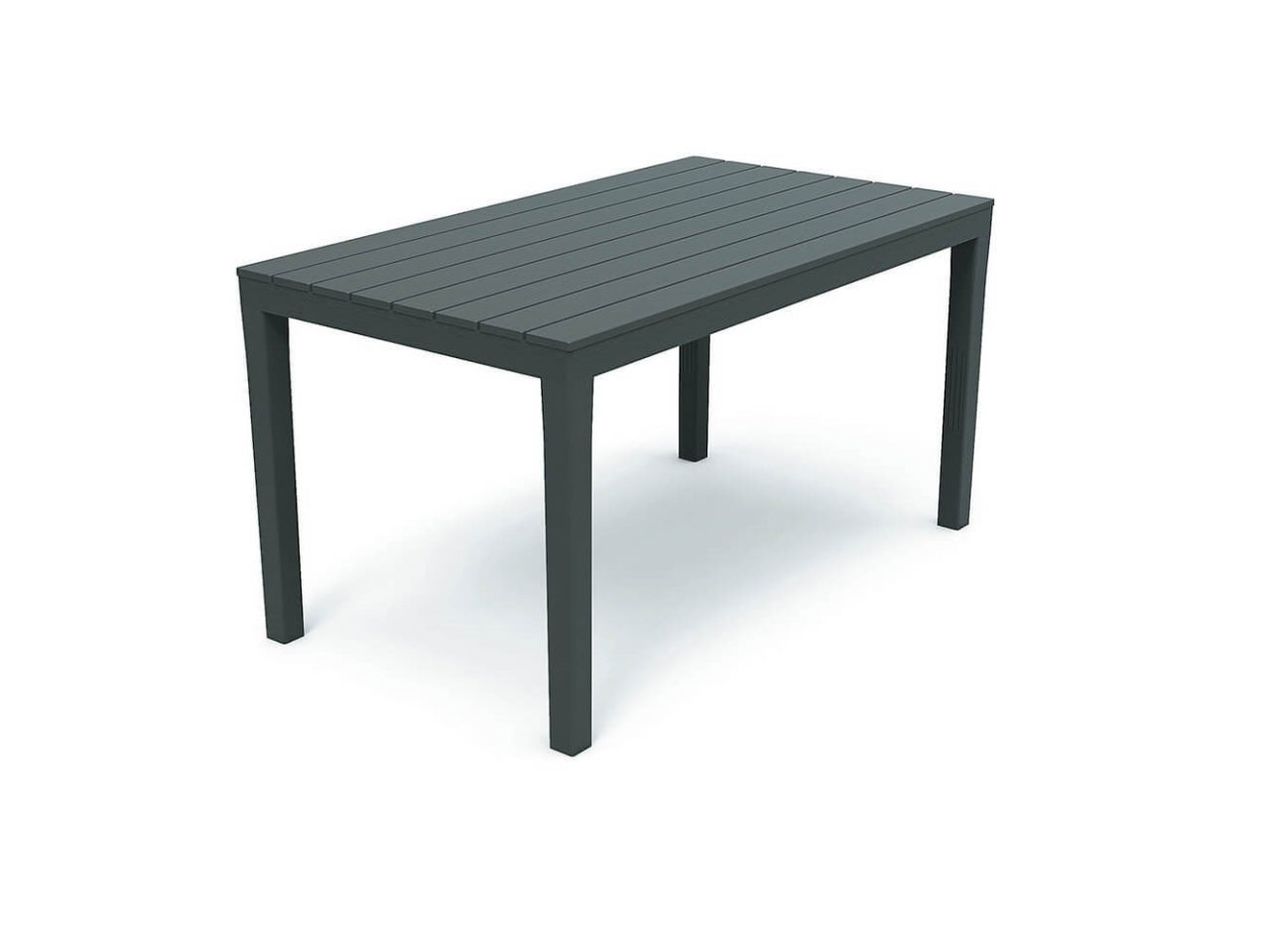 Tavolo plp rettangolare sumatra antracite 138x78x72cm