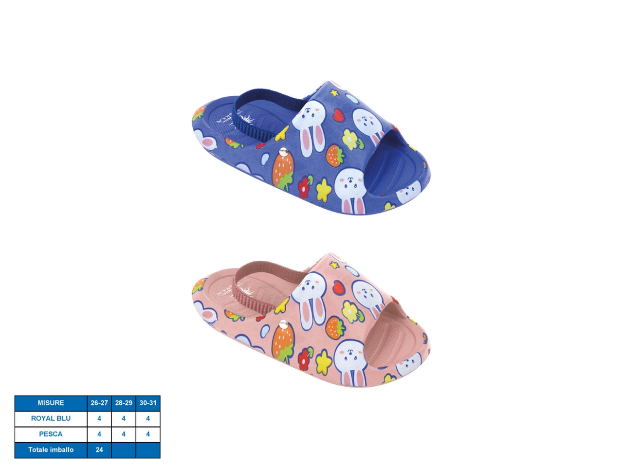Sandalo bimbi bunny taglie dal 26 al 31