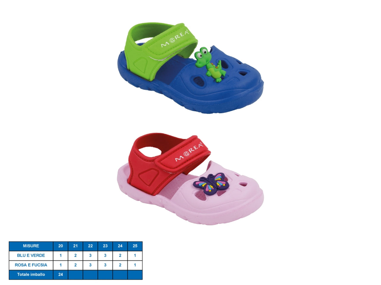 Sandalo Vancouver per bambini, taglie dal 20 al 25 in colori assortiti