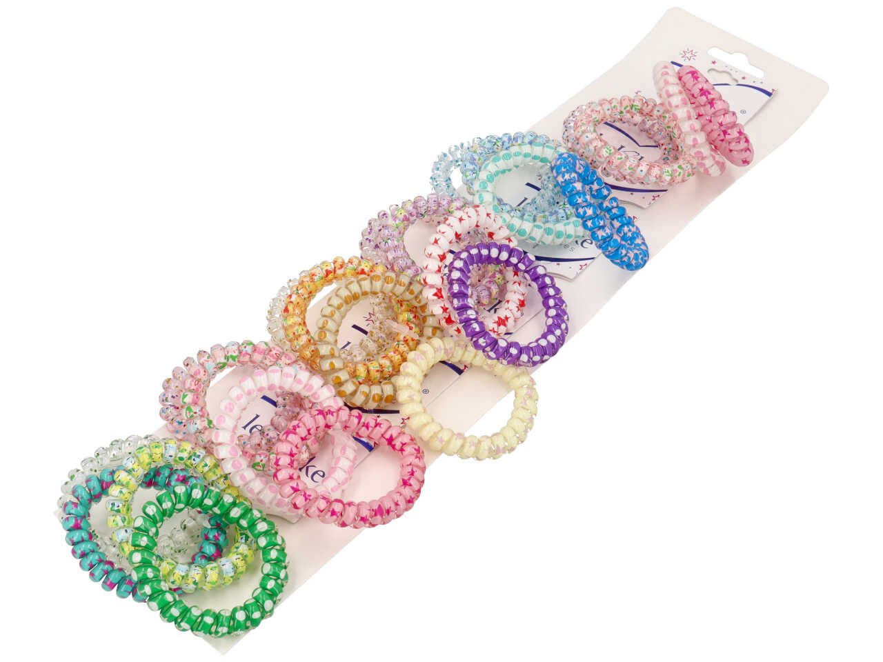 Elastici spirale fantasy mix la confezione comprende 4 elastici