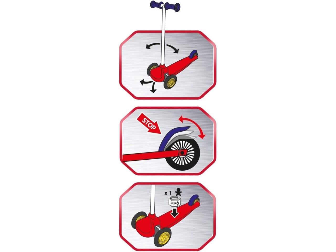 Spidey monopattino 3 ruote twist