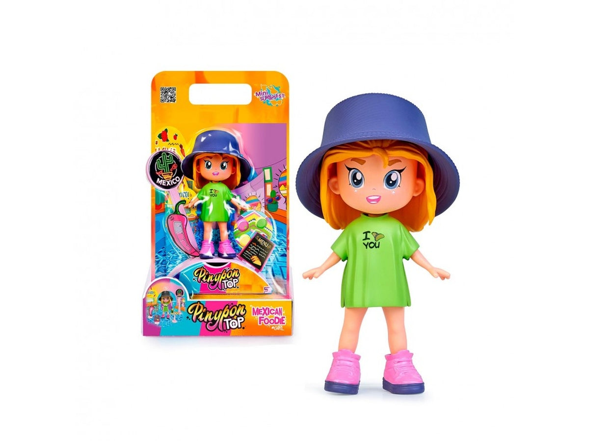 Bambola pinypon top foodie girl 3 assortimenti