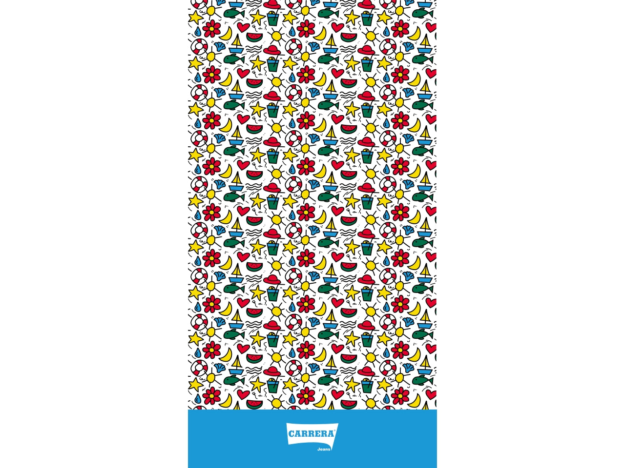 Carrera telo mare funny in microfibra  85x160cm
