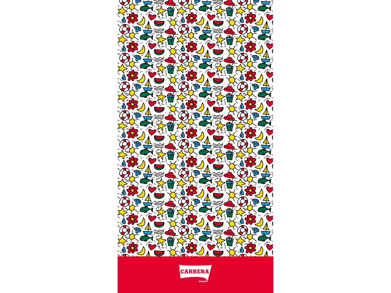 Carrera telo mare funny in microfibra  85x160cm
