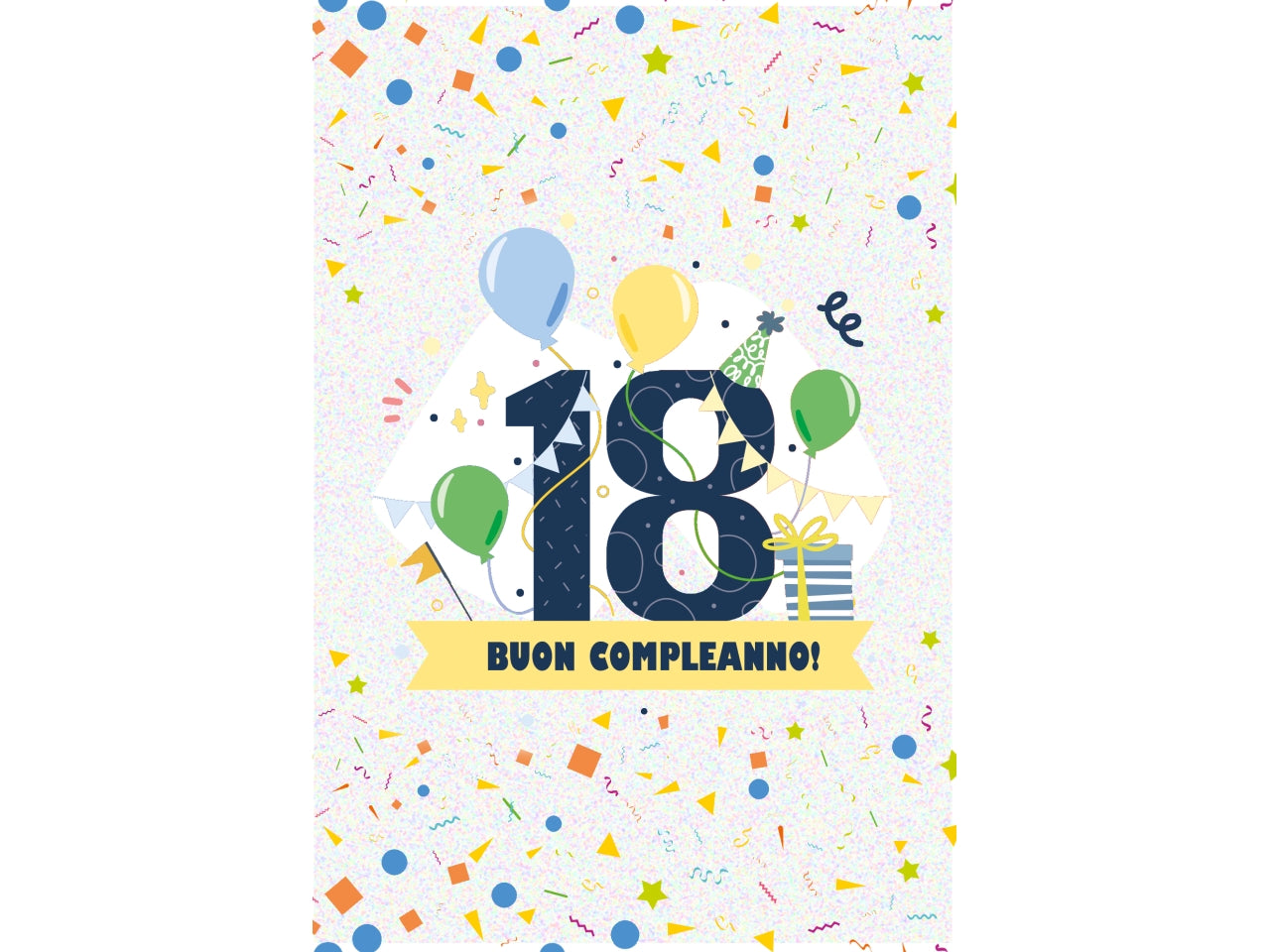 Biglietto buon compleanno 18 anni