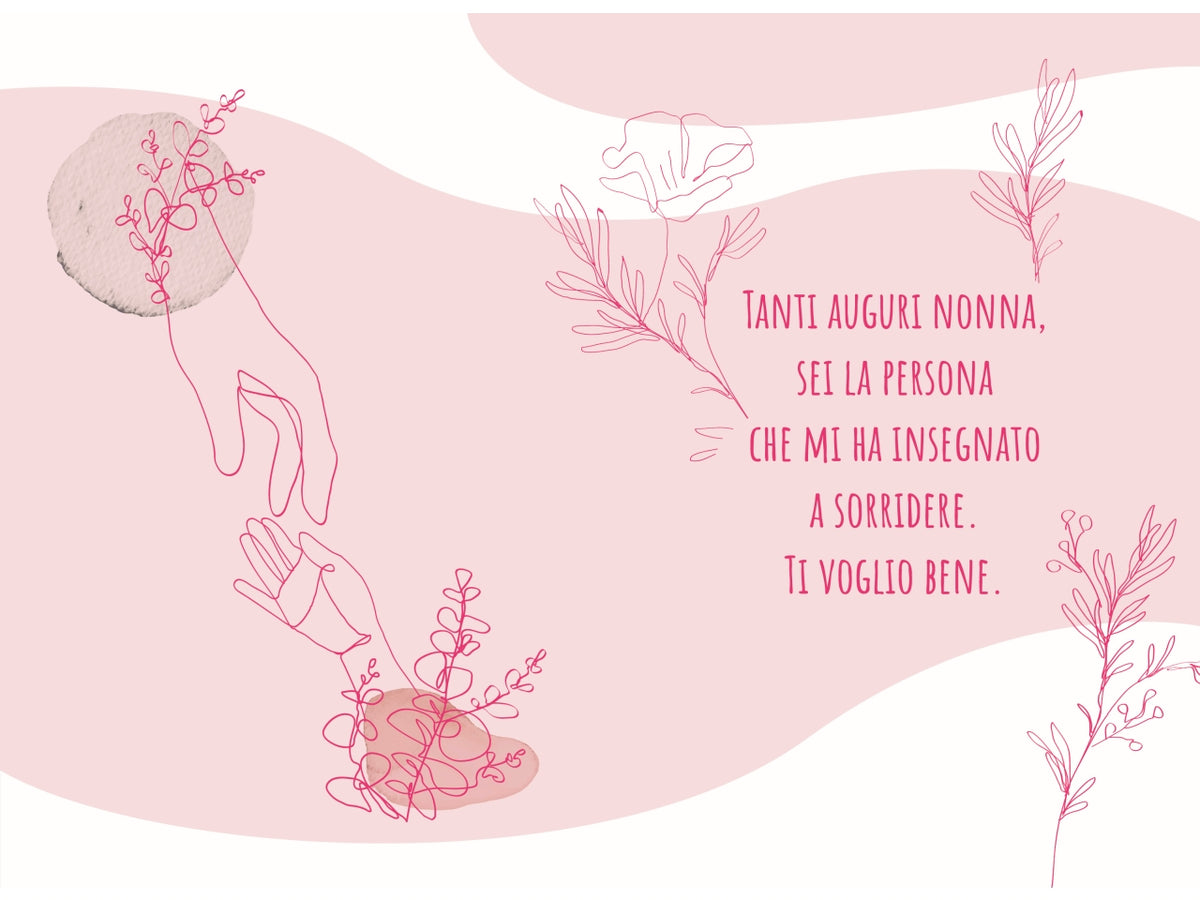 Biglietto tanti auguri nonna