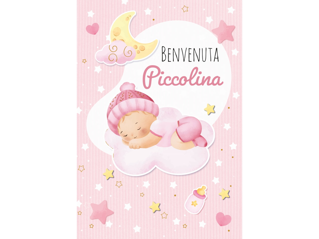 Biglietto lieto evento nuvoletta rosa