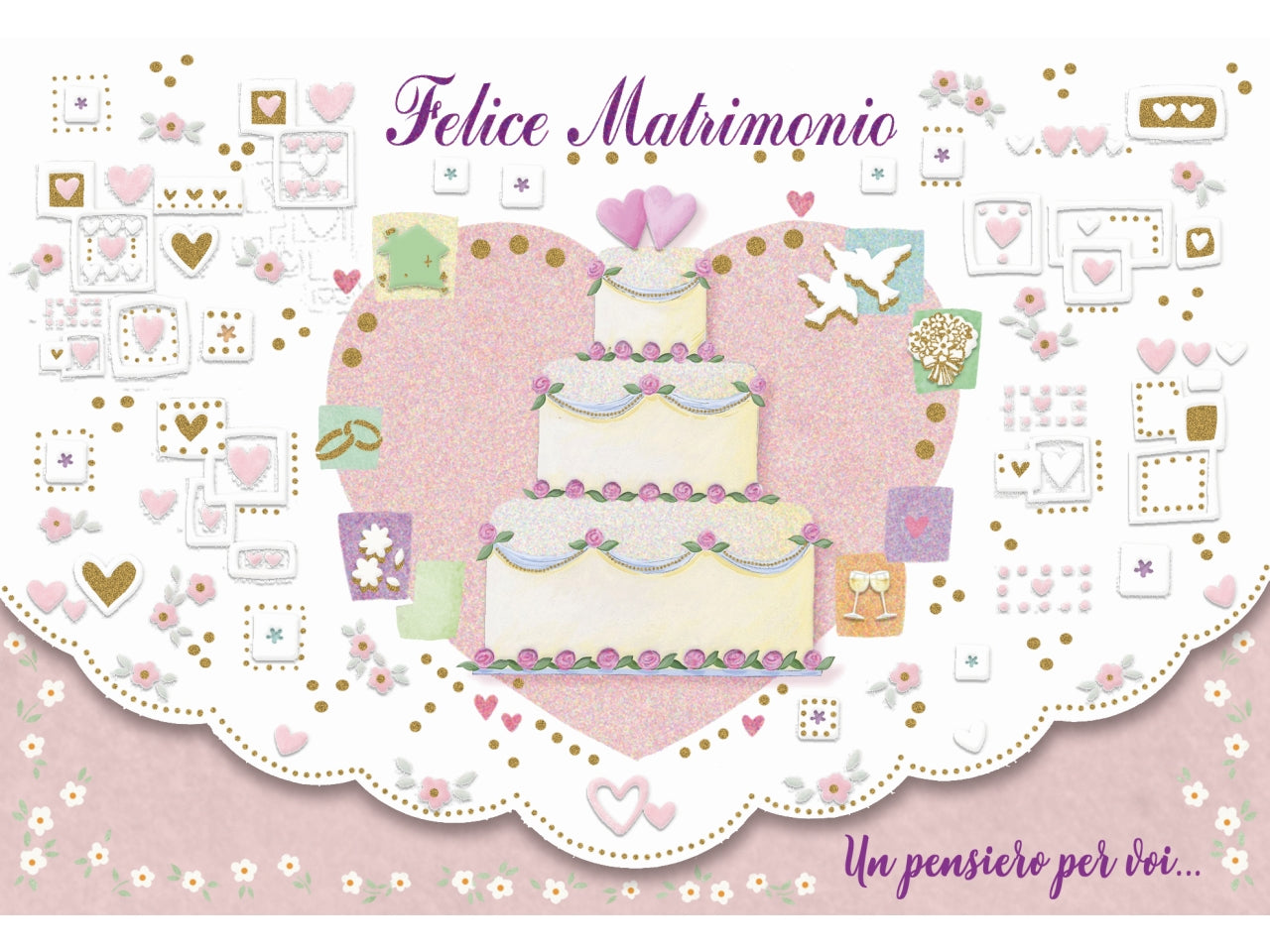 Biglietto portasoldi felice matrimonio