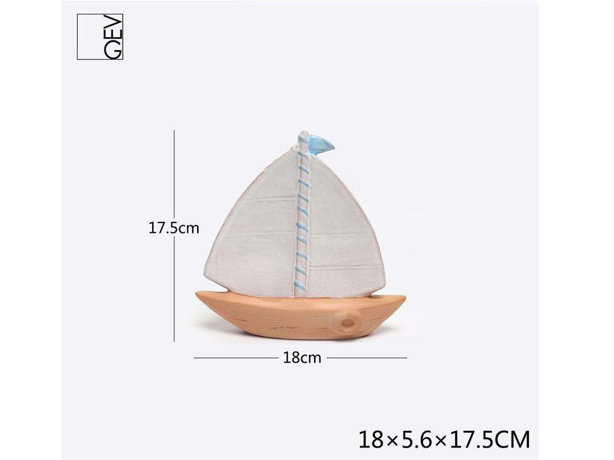 Barca a vela 18x5,6cm