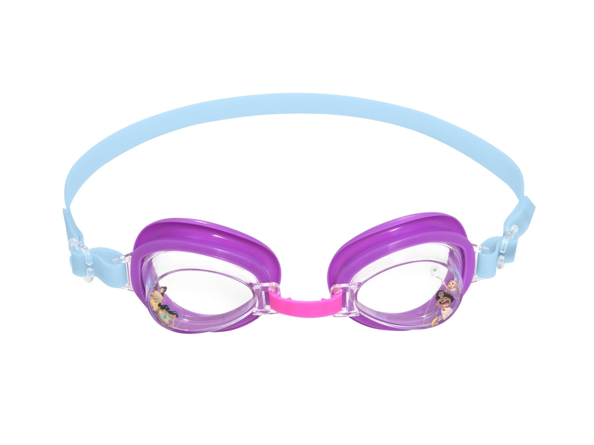 Occhialini disney principesse in silicone e lenti con protezione uv per bambini dai 3+ anni