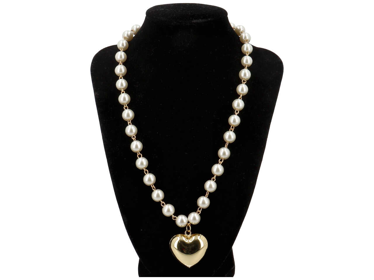 Collana  in vetro,ottone e rame