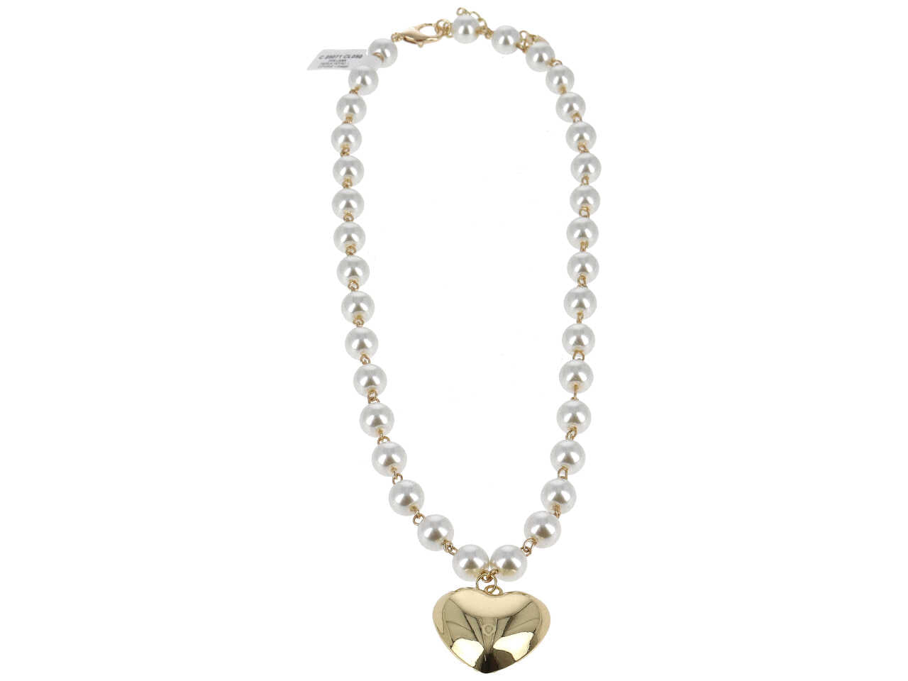 Collana  in vetro,ottone e rame
