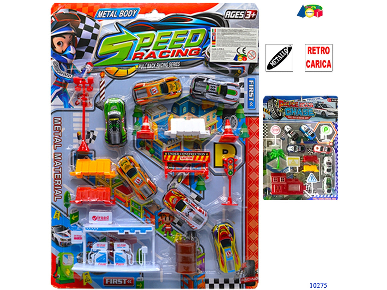 Set 6 auto in metallo ass.
