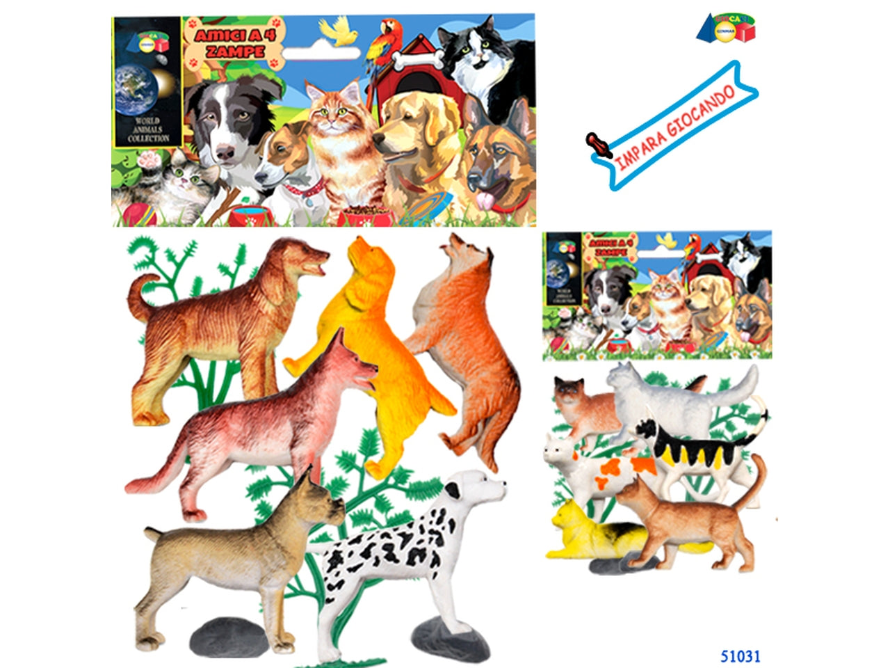 Busta cani e gatti amici a 4 zampe ass.