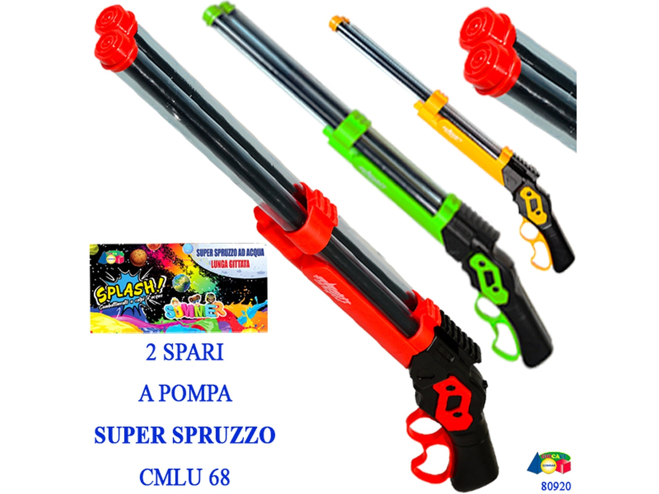 Fucile acqua pompa 2 canne super spruzzo