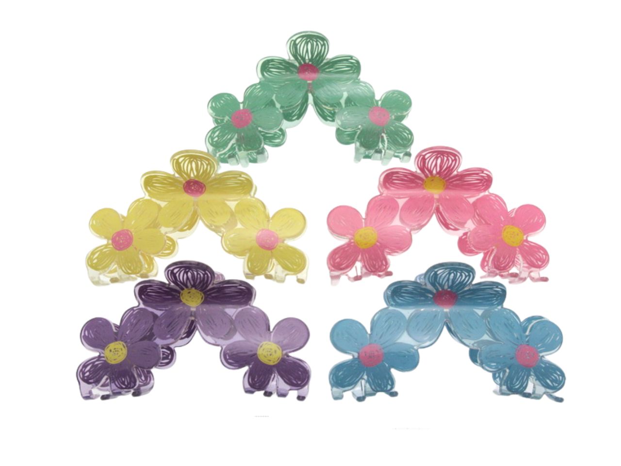 Pinza paint 3 fiori