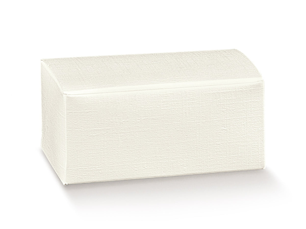 Scatola fibra bianca rivestita 15x10x6,5cm