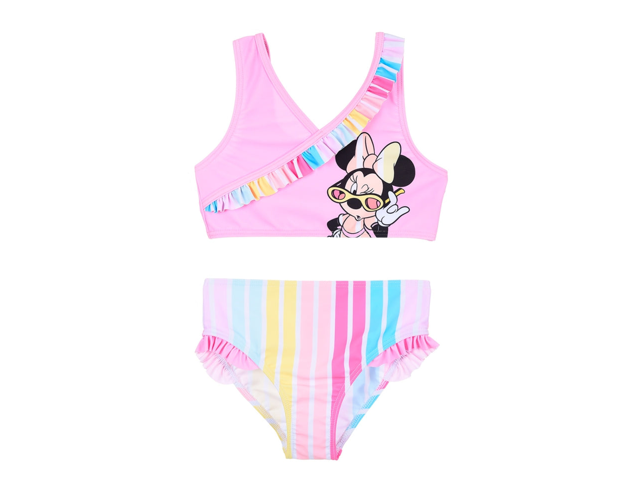Minnie costume mare 2 pezzi con volant taglie da 3 a 8 anni