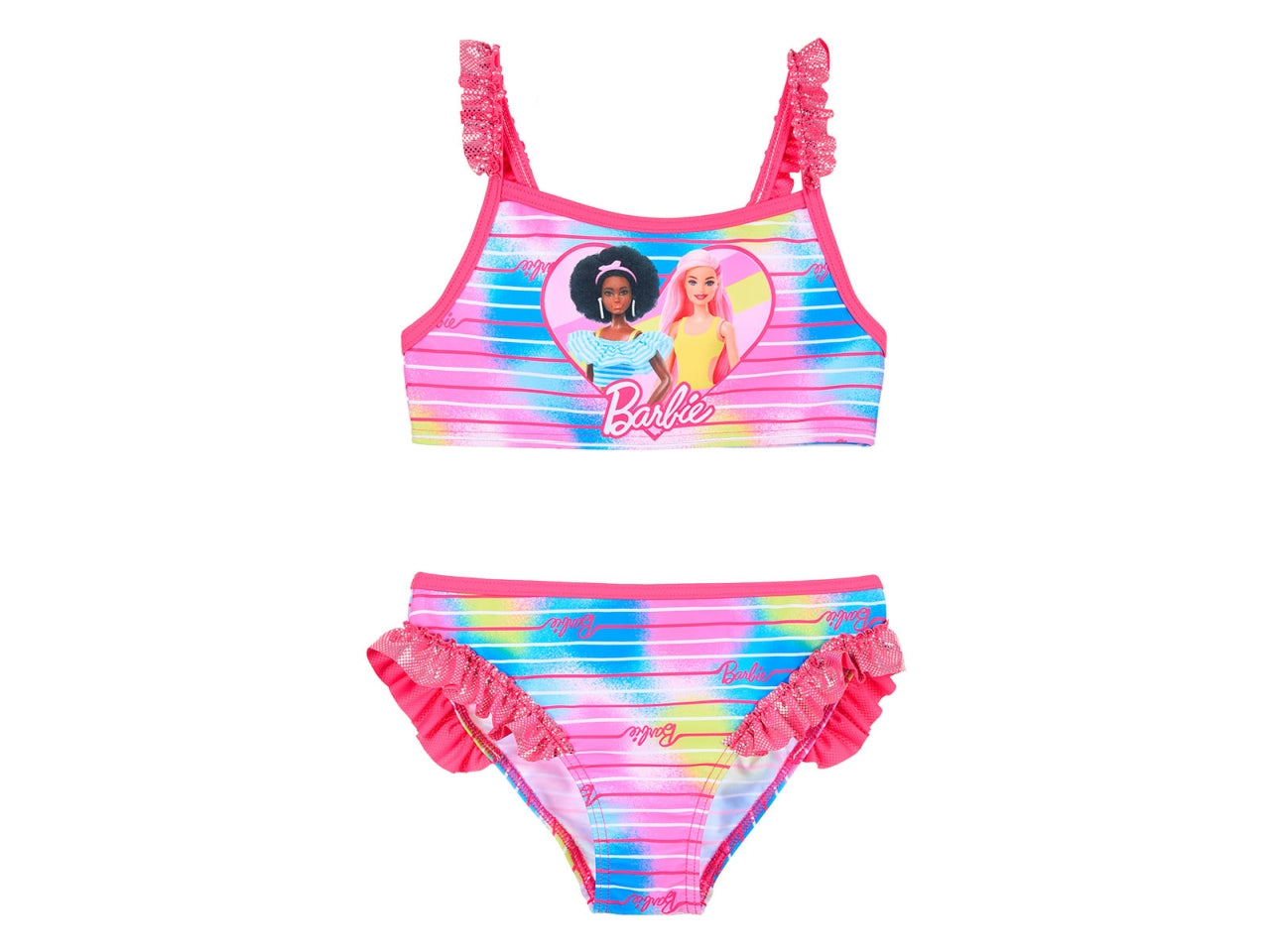 Barbie costume mare 2 pezzi taglie da 4 a 10 anni