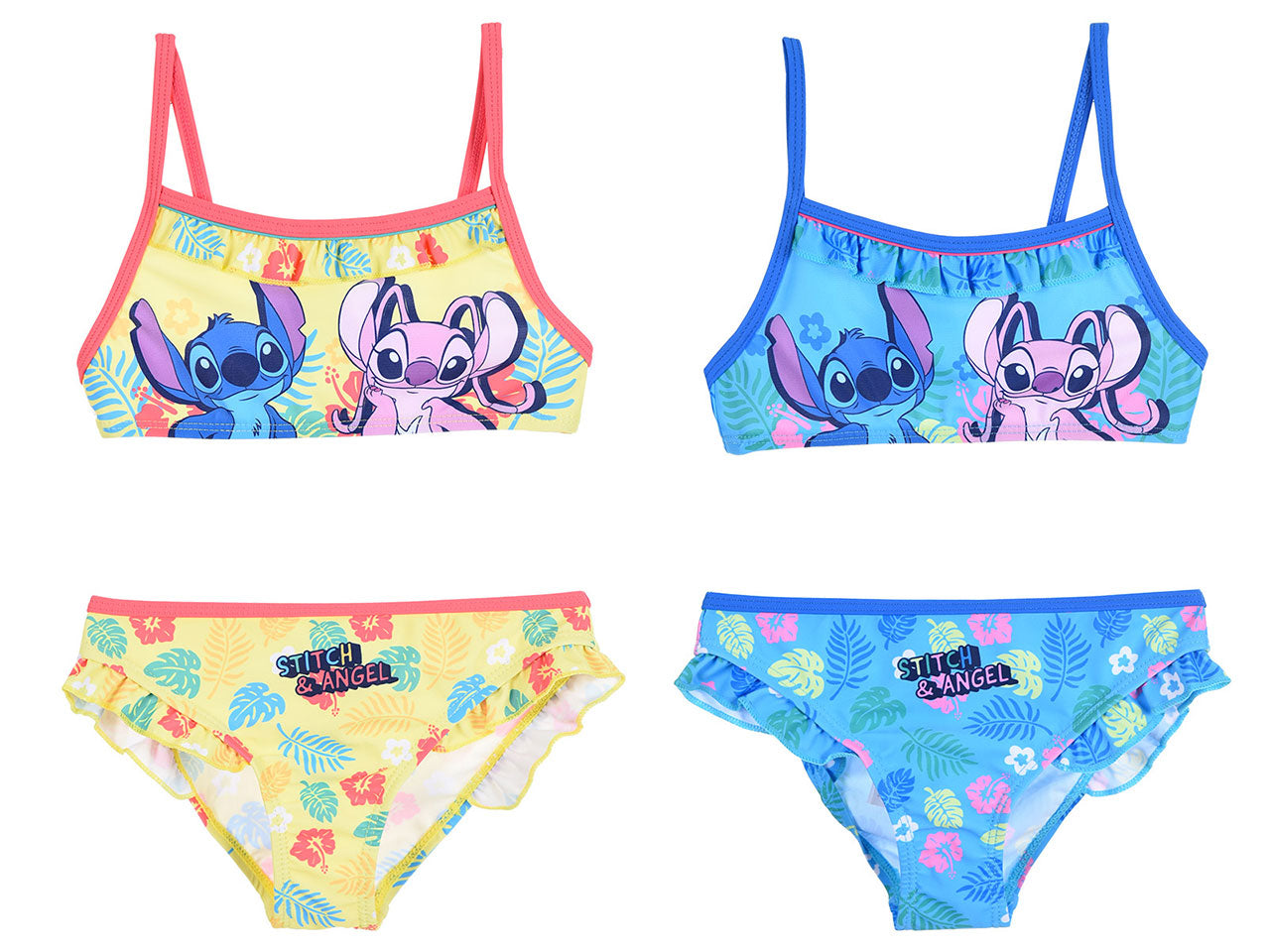 Lilo & stitch costume mare 2 pezzi taglie da 3 a 8 anni