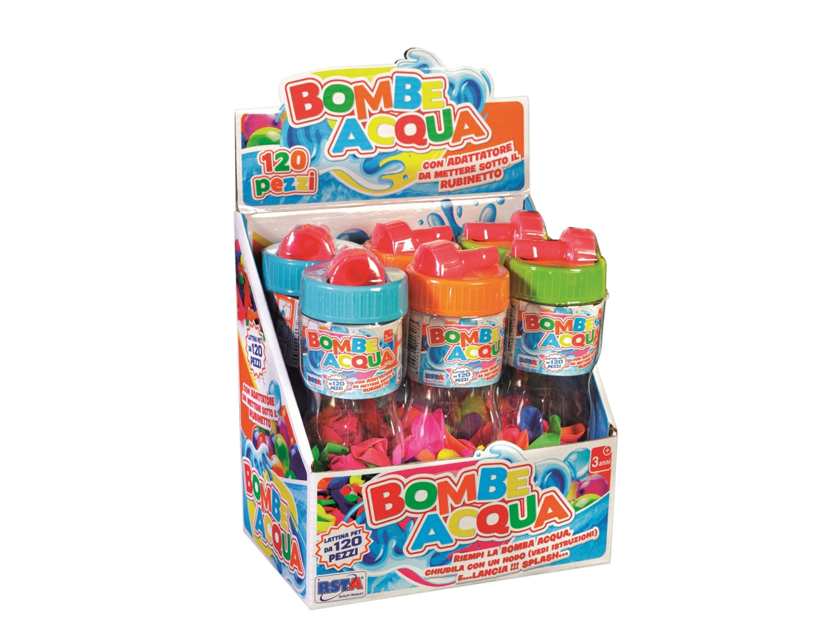 Lattina con 120 palloncini bombe acqua