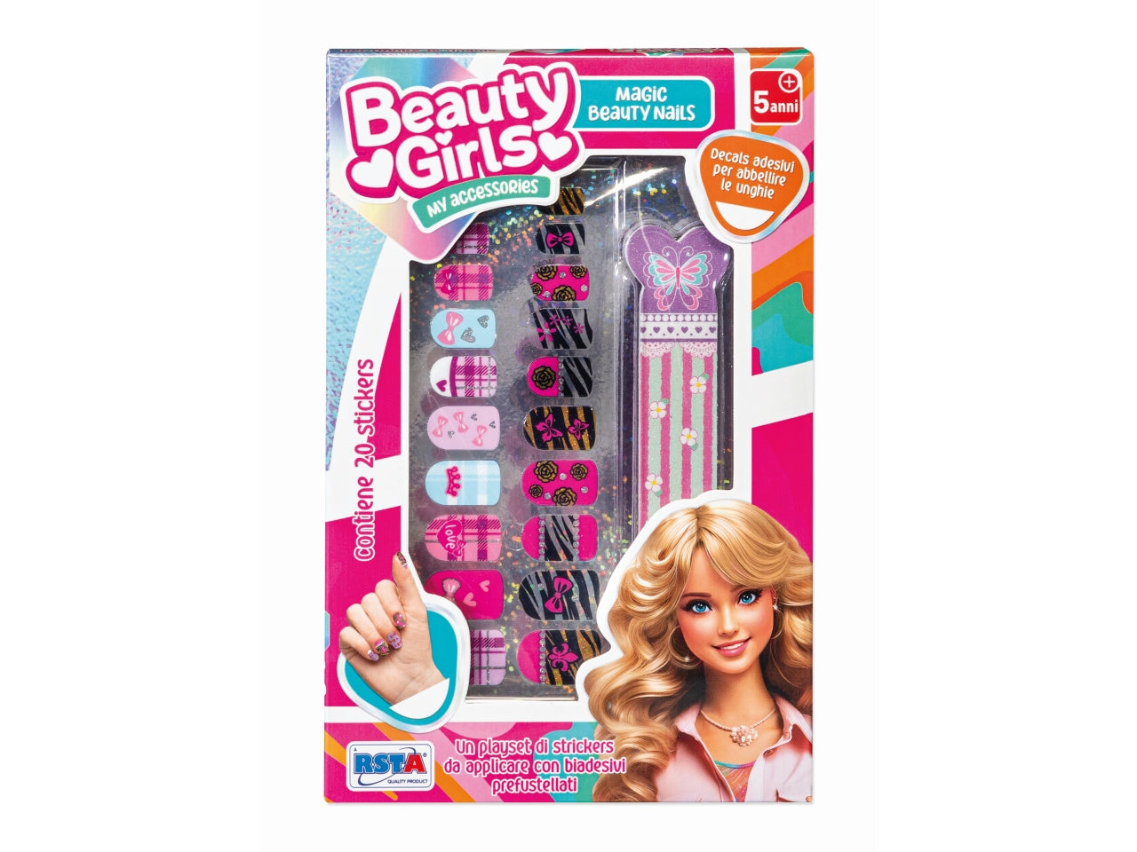 Beauty girls magic nails adesivi per abbellire le unghie