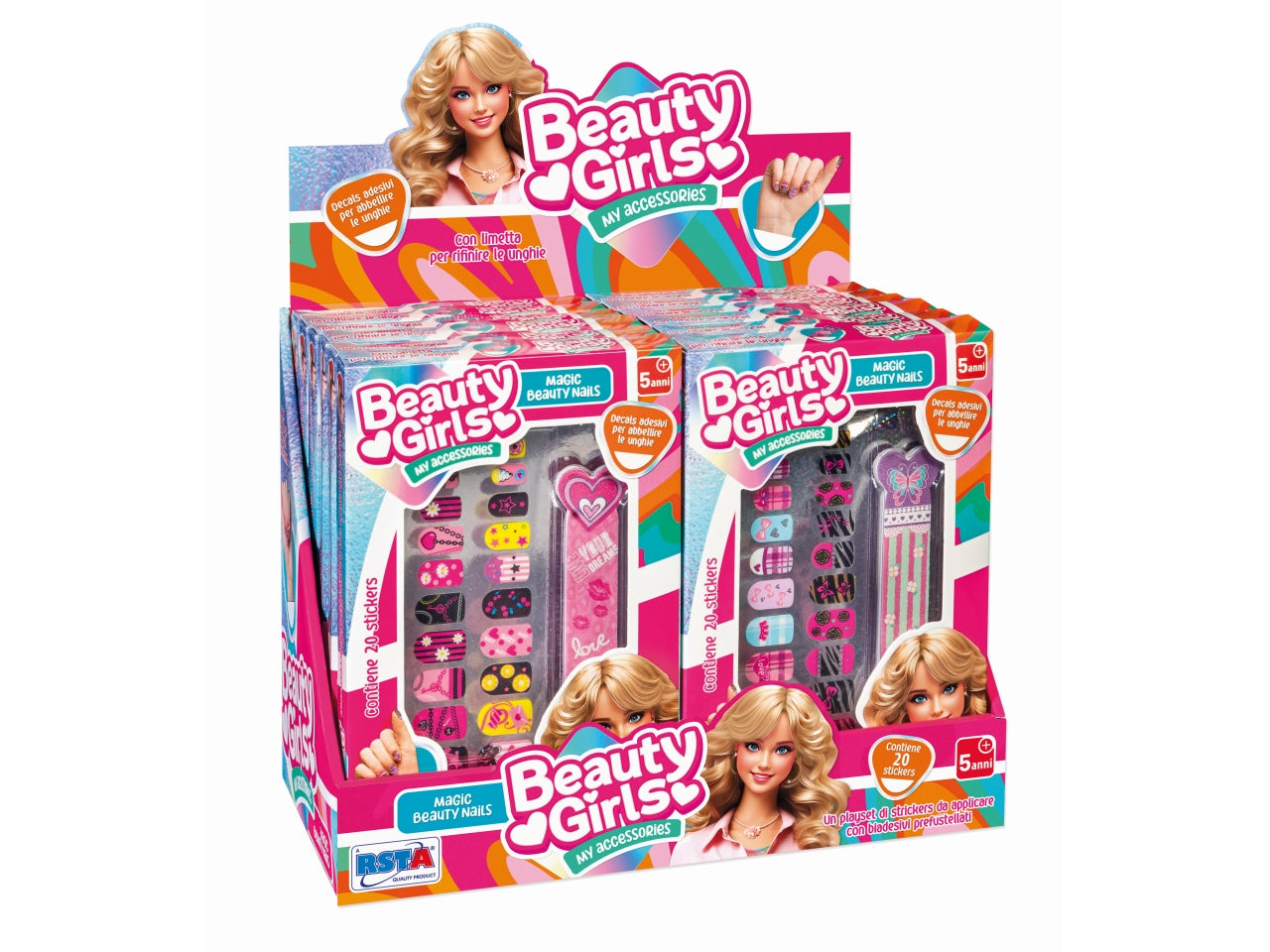 Beauty girls magic nails adesivi per abbellire le unghie