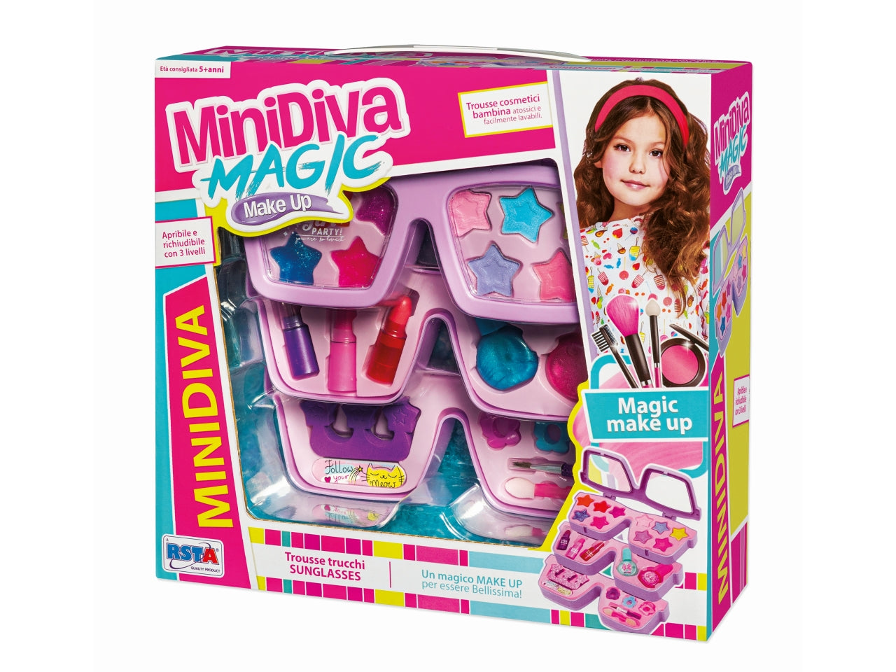 Minidiva cosmetici trousse occhiali da sole