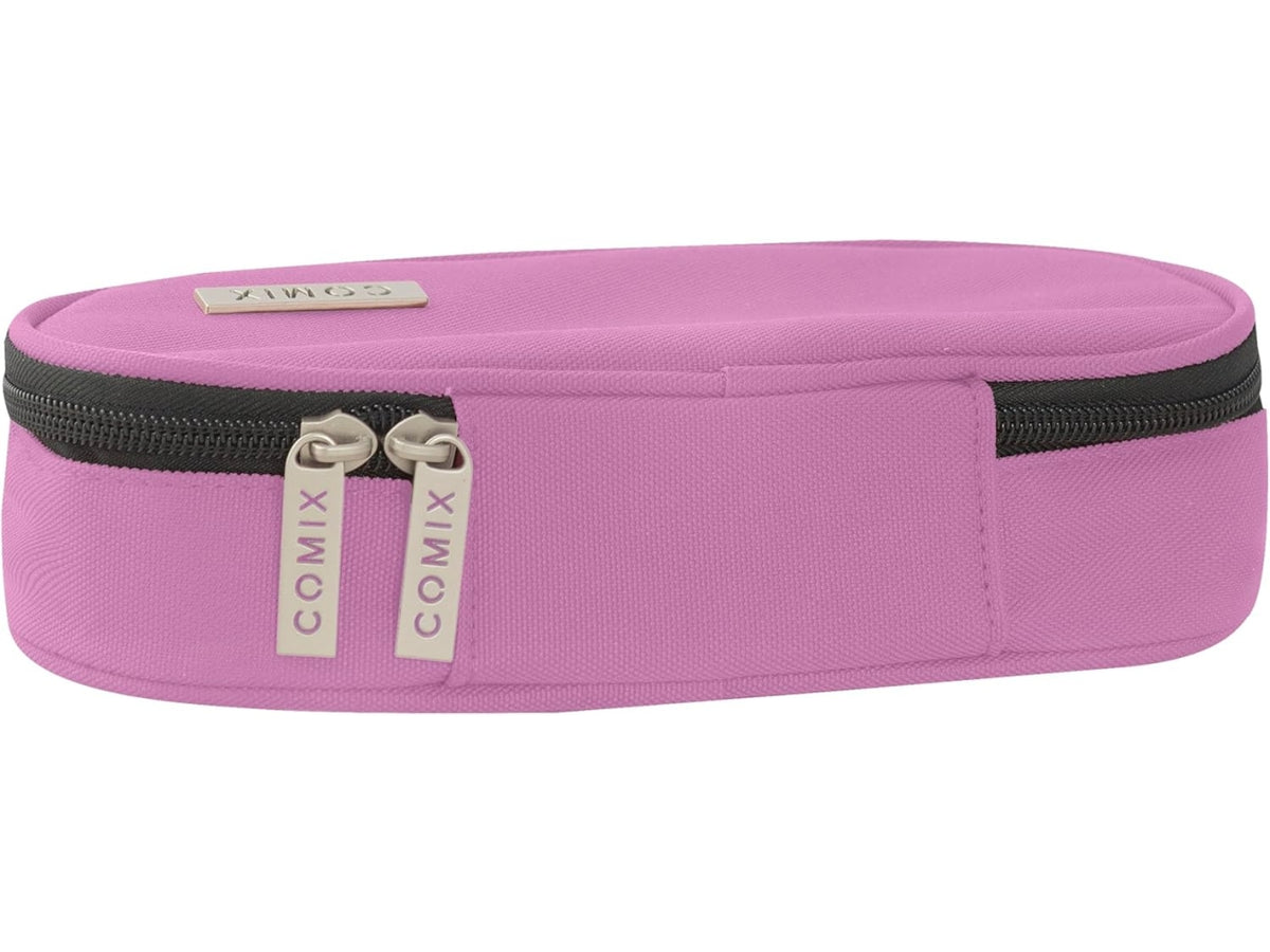 Astuccio ovale organizzato comix monocolore mauve