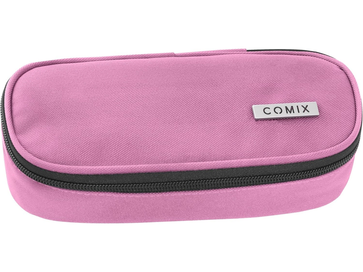 Astuccio ovale organizzato comix monocolore mauve