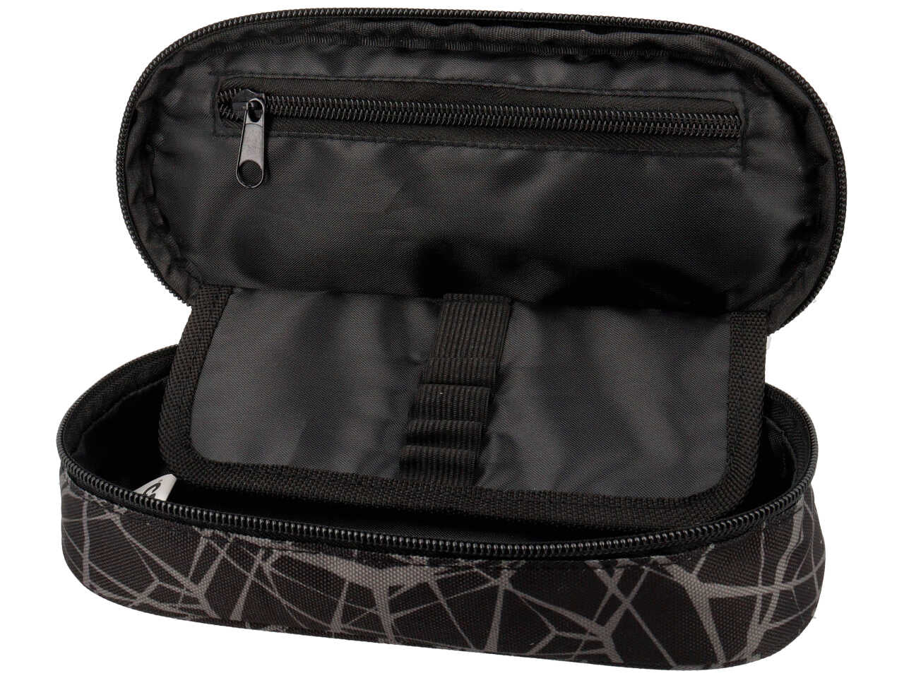 Astuccio ovale comix organizzato allover fantasia grid