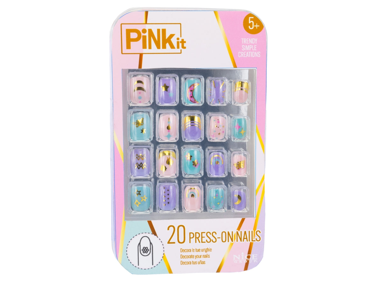 Pink it press on nails