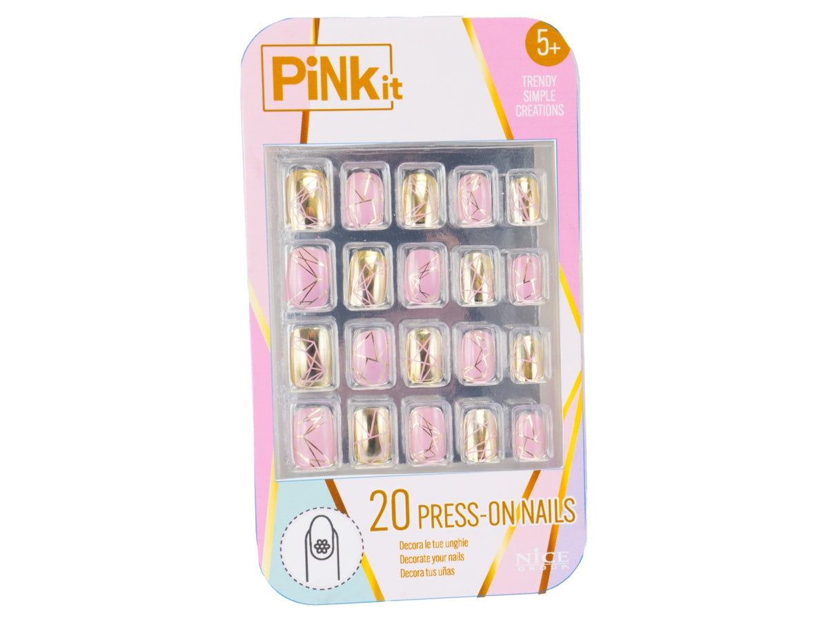 Pink it press on nails